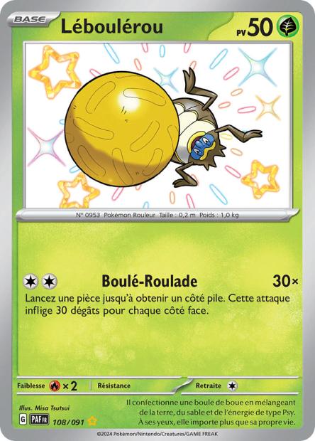 Carte Pokémon Léboulérou 108/91 Destinées de paldea
