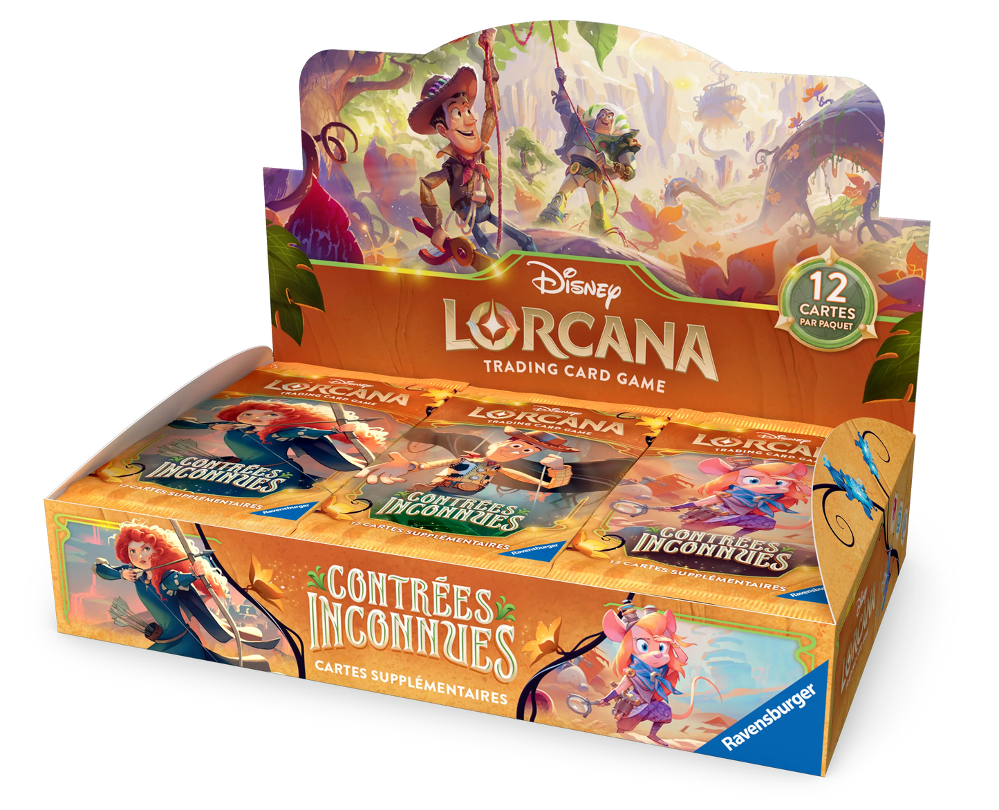 Case Display Lorcana - 4 Boites de 24 boosters - Chapitre 12 - Contrées inconnues FR Lorcana
