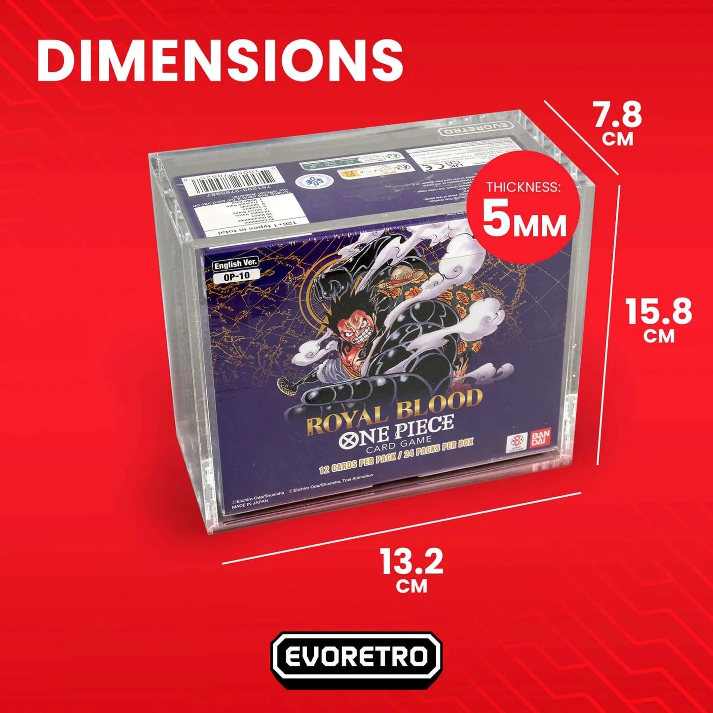 Protection Acrylique - Display One piece - evoretro