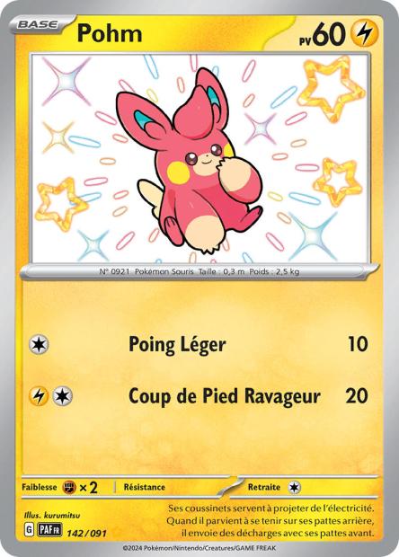 Carte Pokémon Pohm 142/91 Destinées de paldea