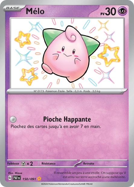 Carte Pokémon Mélo 150/91 Destinées de paldea