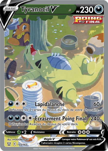 Carte pokémon Tyranocif-V 155/163 Styles de Combat