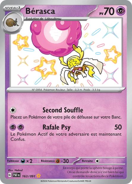 Carte Pokémon Bérasca  163/91 Destinées de paldea