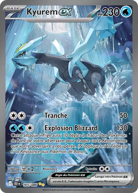 Carte Pokémon Kyurem ex 165/86 Foudre Noire