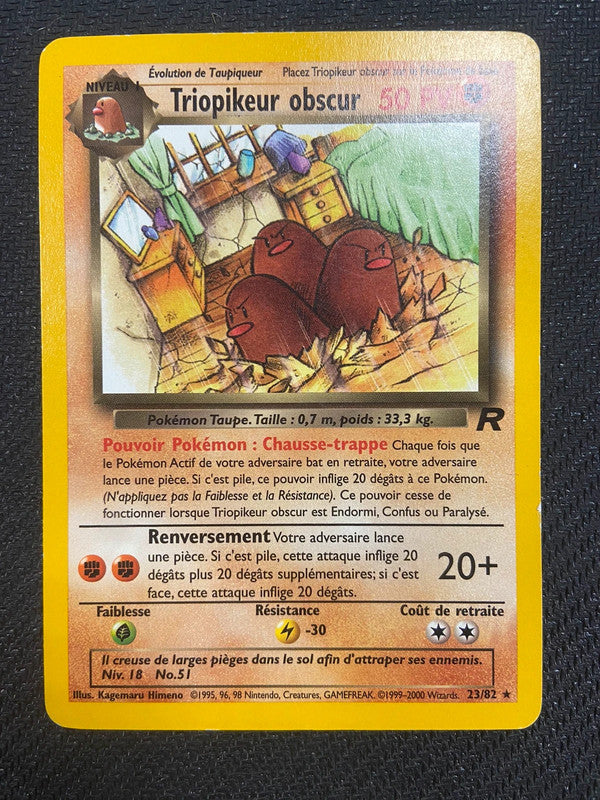 Carte Pokémon Triopikeur Obscur 23/82 Team Rocket