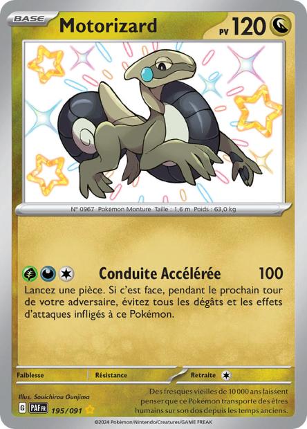 Carte Pokémon Motorizard  195/91 Destinées de paldea