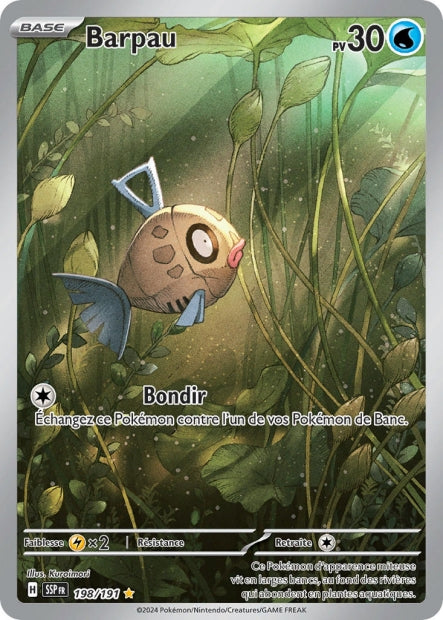 Carte pokémon Barpau 198/191 Étincelles Déferlantes