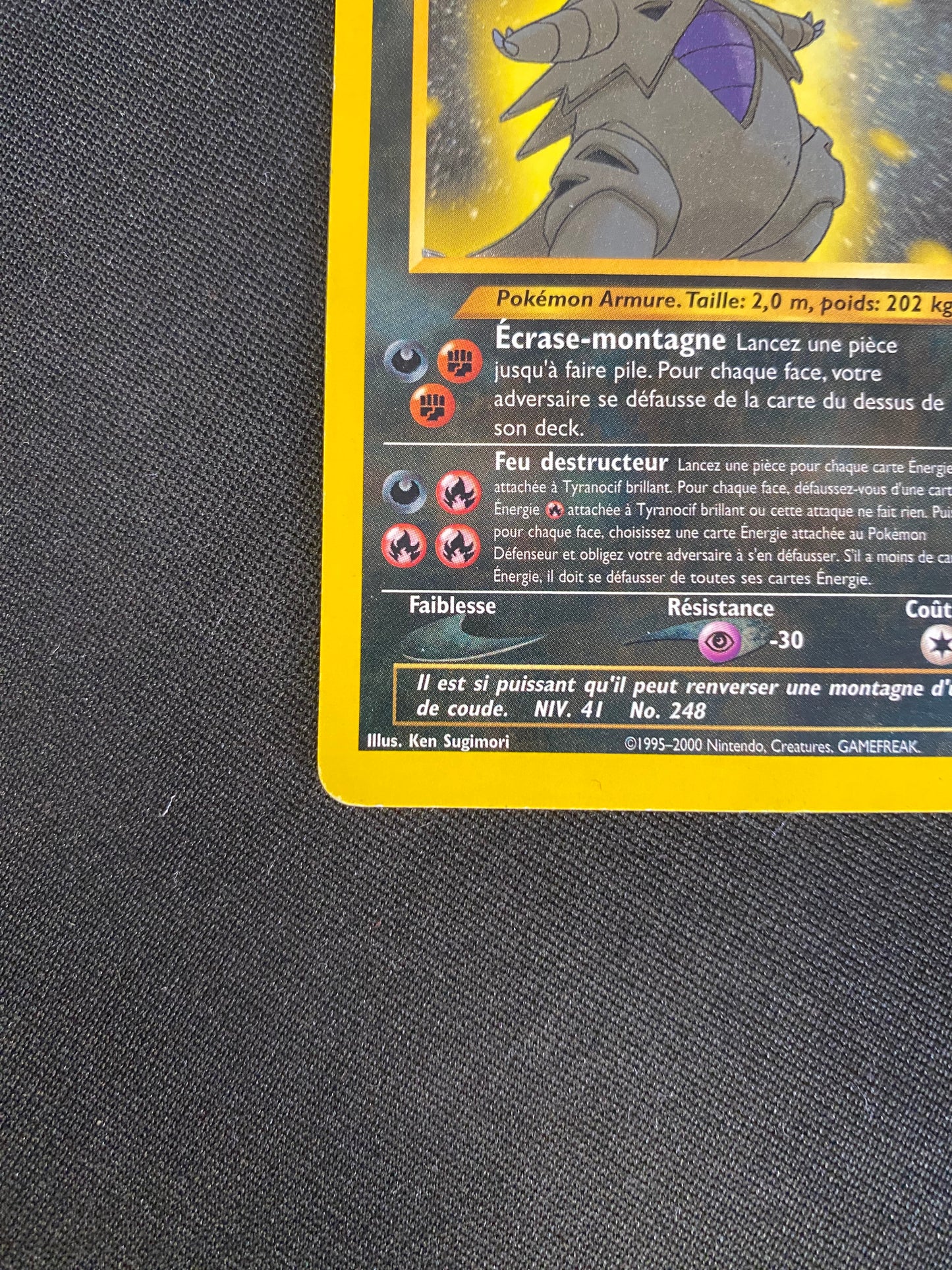 Carte Pokémon Tyranocif Brillant 113/105 Néo destiny