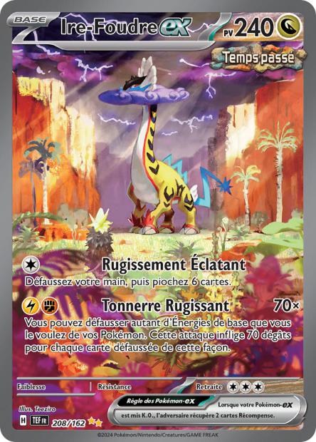 Carte pokémon Ire-Foudre ex 208/162 Forces Temporelles