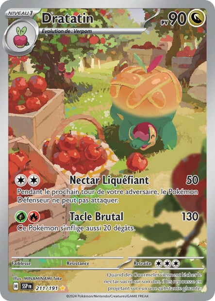 Carte pokémon Dratatin 211/191 Étincelles Déferlantes