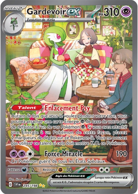 Carte pokémon Gardevoir ex 245/198 Écarlate et Violet