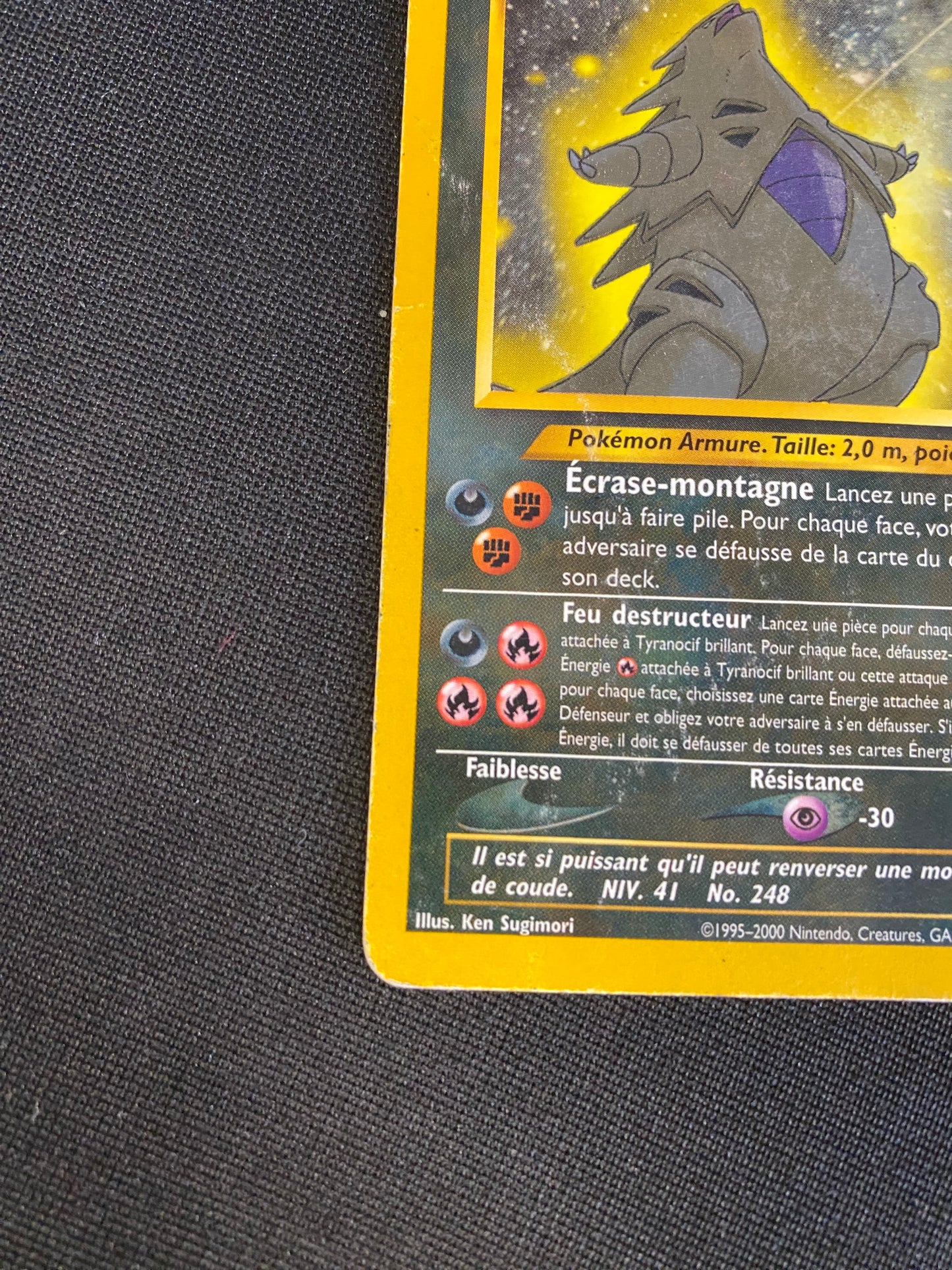 Carte Pokémon Tyranocif Brillant 113/105 Néo destiny
