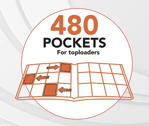 Zip Album Deluxe 480 emplacements pour Toploader