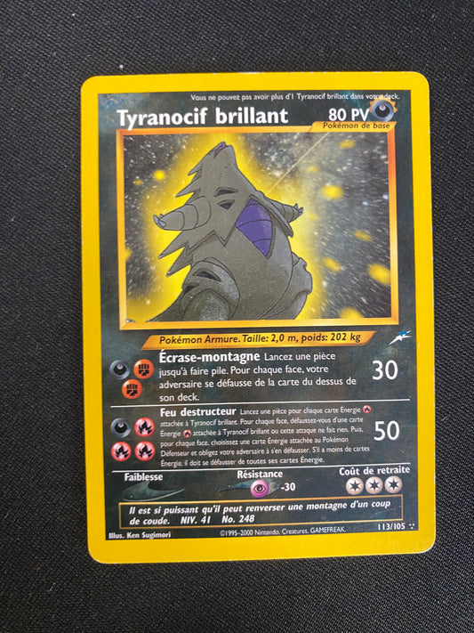 Carte Pokémon Tyranocif Brillant 113/105 Néo destiny
