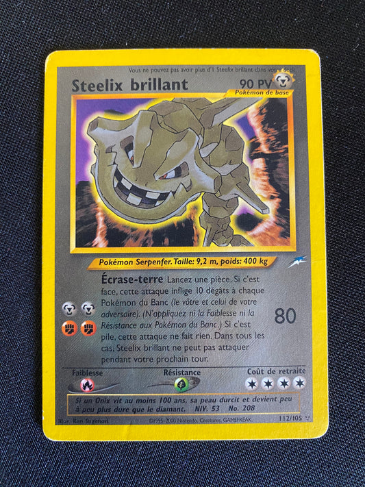Carte Pokémon Steelix Brillant 112/105 Néo destiny
