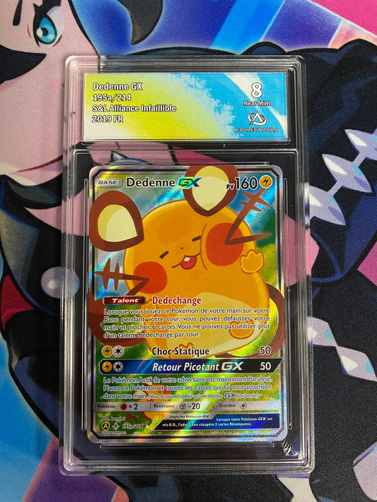 Carte Dedenne GX 195a/214 S&L Alliance Infaillible Pokémon Collect aura 8