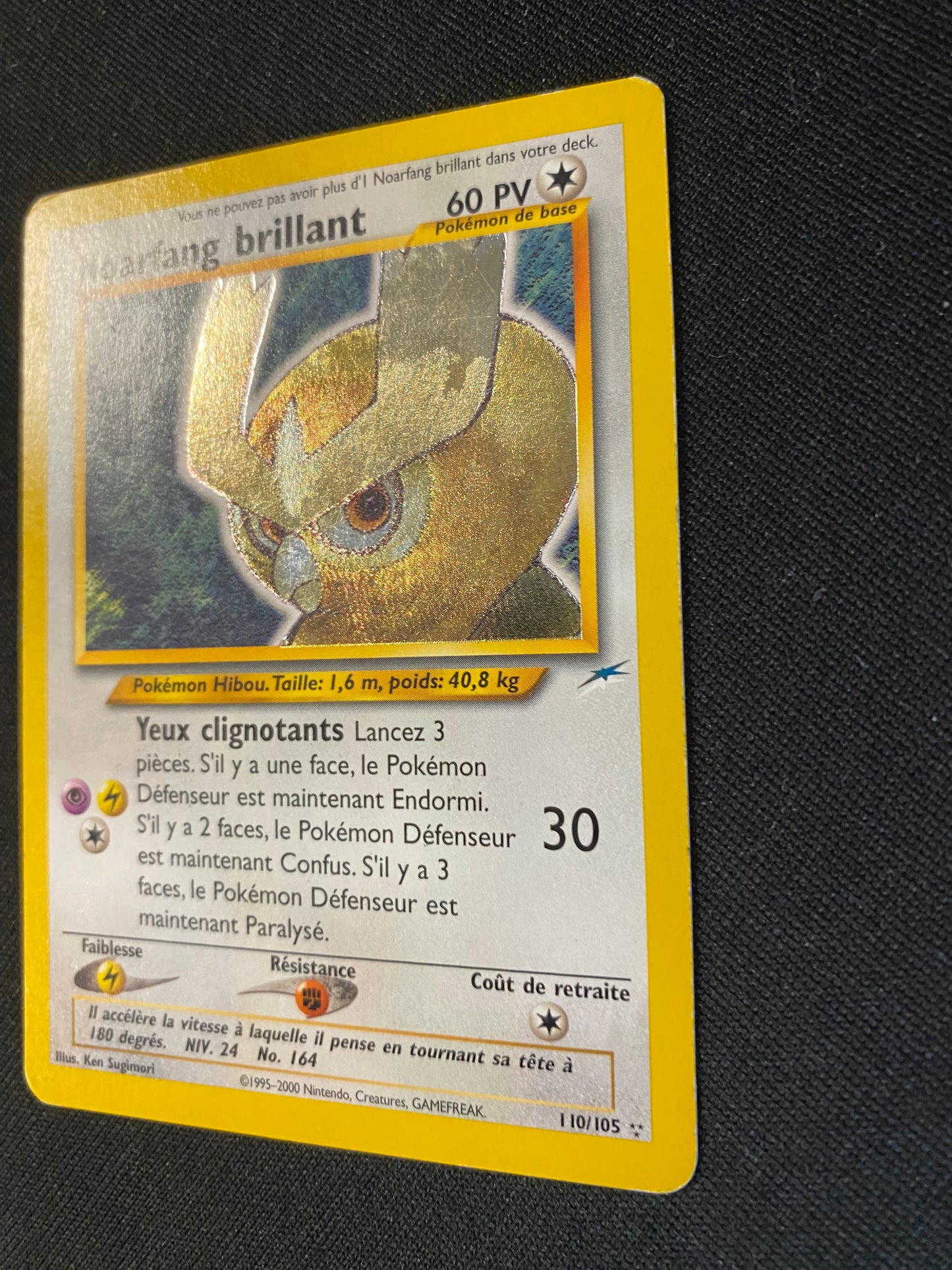 Carte Pokémon Noarfang Brillant 110/105 Néo destiny