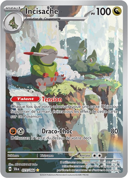 Carte pokémon Incisache 77/64 Fable Nébuleuse