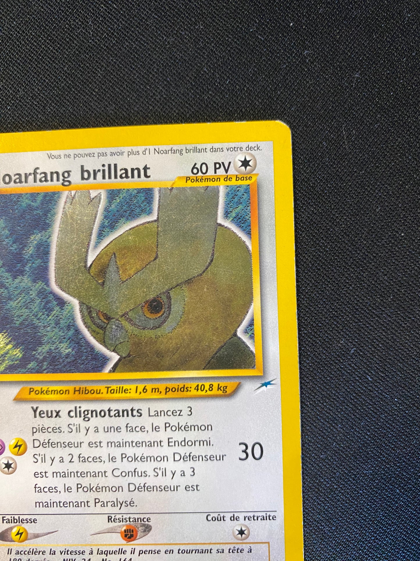 Carte Pokémon Noarfang Brillant 110/105 Néo destiny