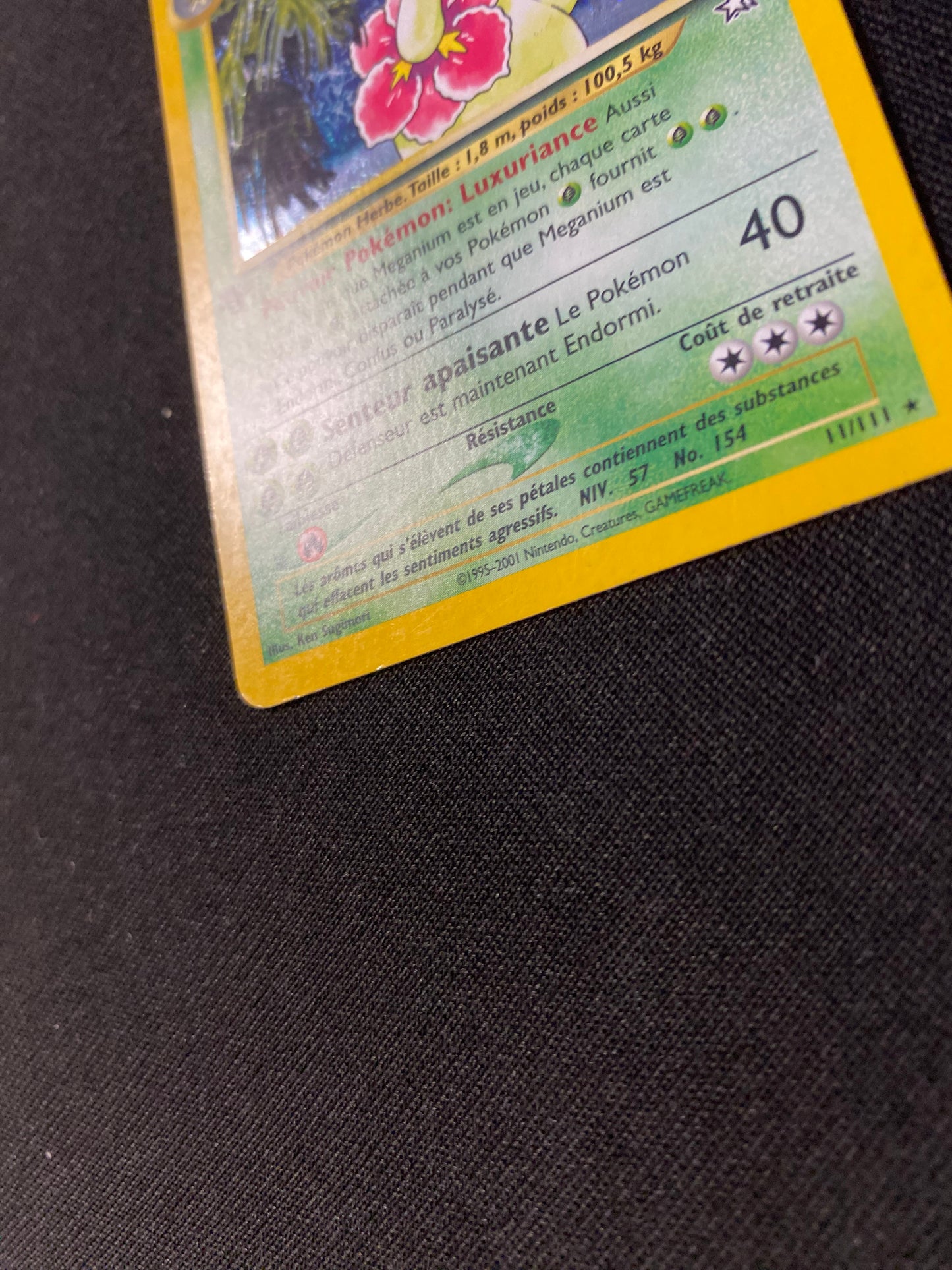 Carte Pokémon Meganium ED1 11/111 Néo genesis