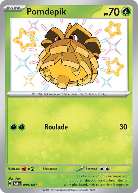Carte Pokémon Pomdepik  99/91 Destinées de paldea