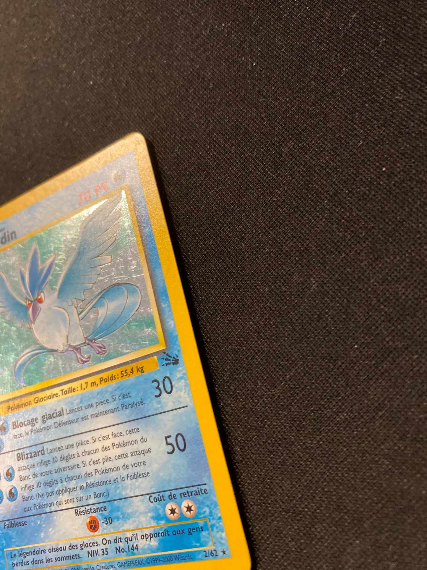 Carte Pokémon Artikodin ED1 2/62 Fossile