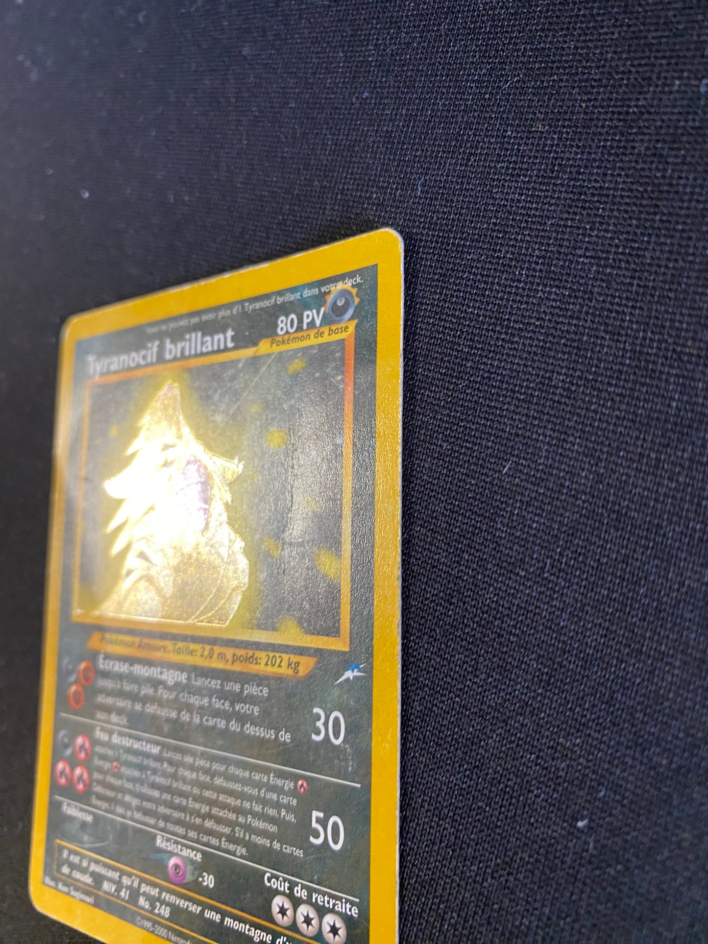 Carte Pokémon Tyranocif Brillant 113/105 Néo destiny
