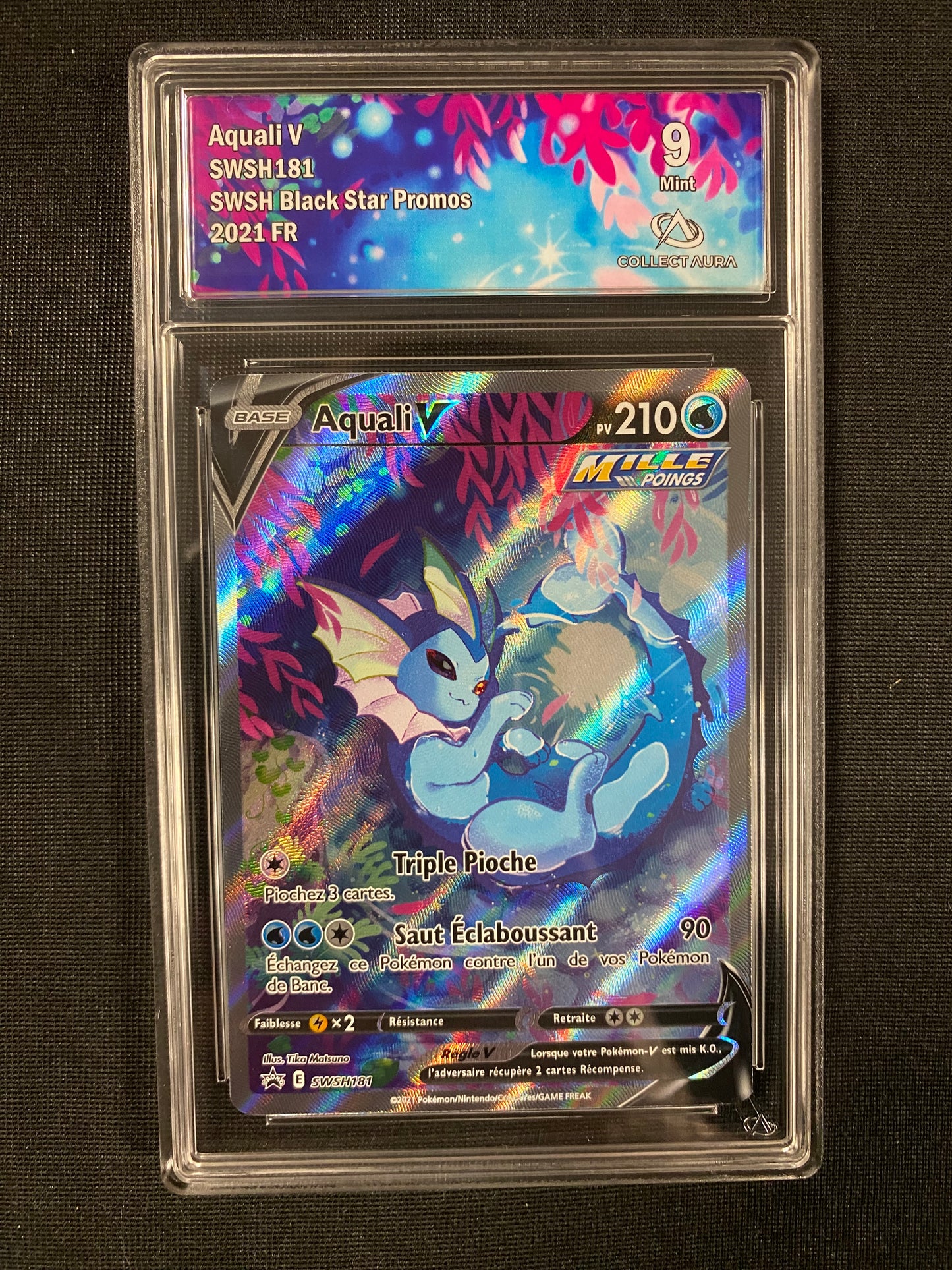 Carte Pokémon Aquali V SWSH181 Promo Collect Aura 9