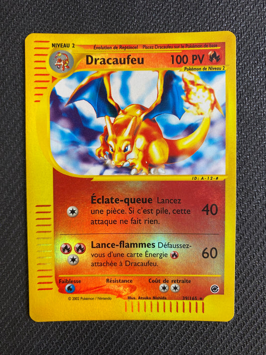 Carte pokémon Dracaufeu rare reverse 39/165 Expedition
