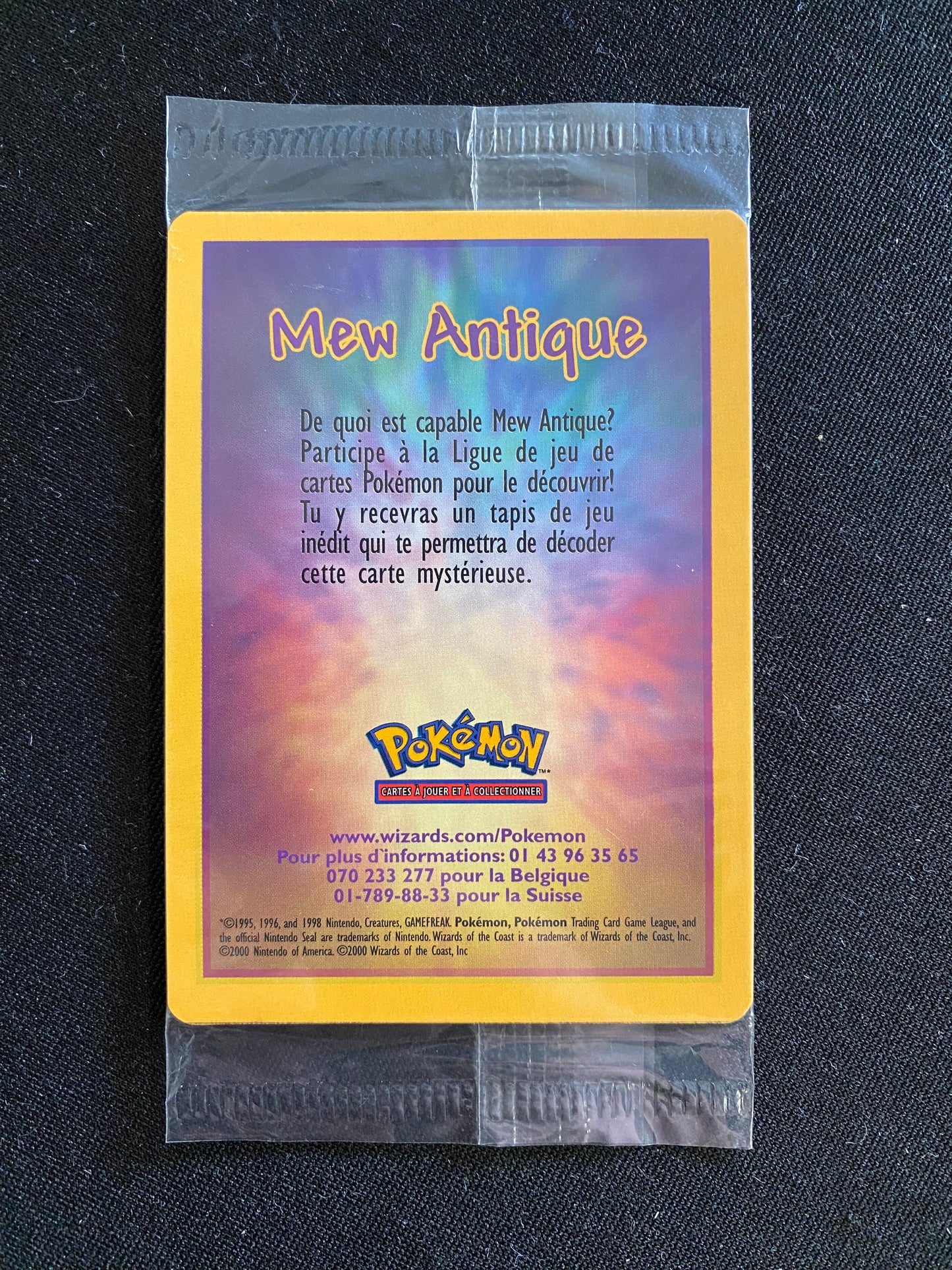 Carte Pokémon Mew antique FR SCELLE