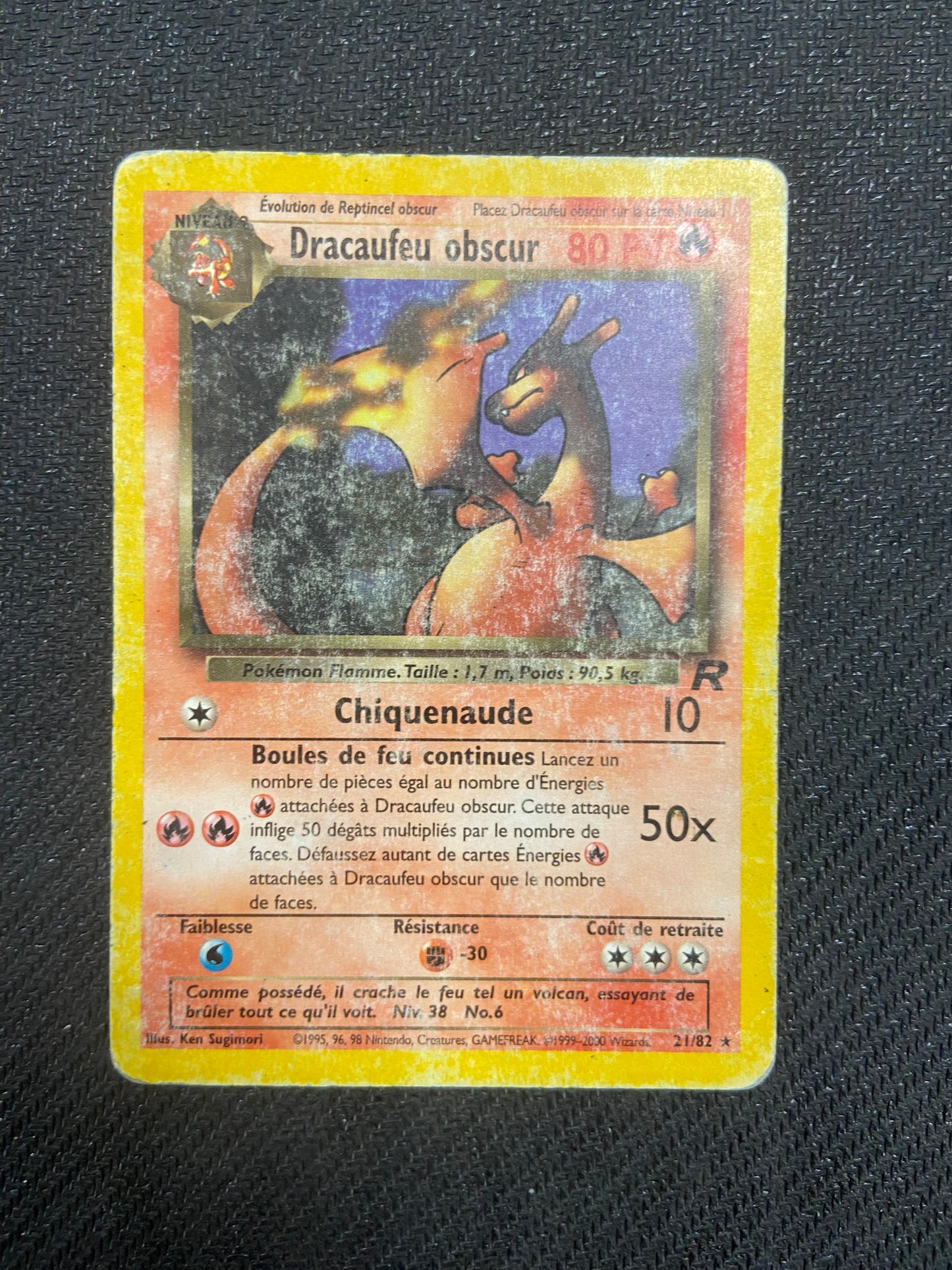 Carte Pokémon Dracaufeu obscur 21/82 Team Rocket