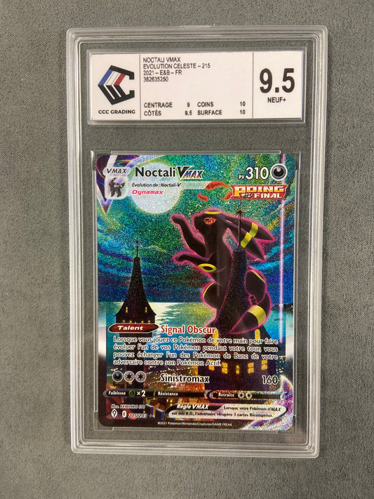 Carte Pokémon Noctali Vmax 215/203 Evolution céleste CCC 9.5