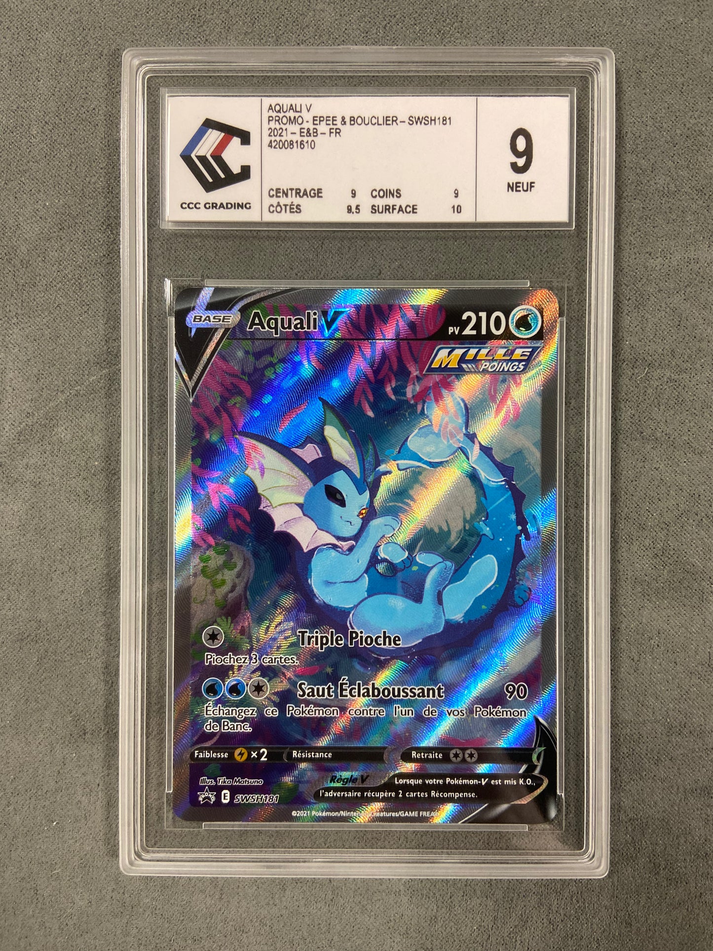 Carte Pokémon Aquali V SWSH181 Promo CCC 9