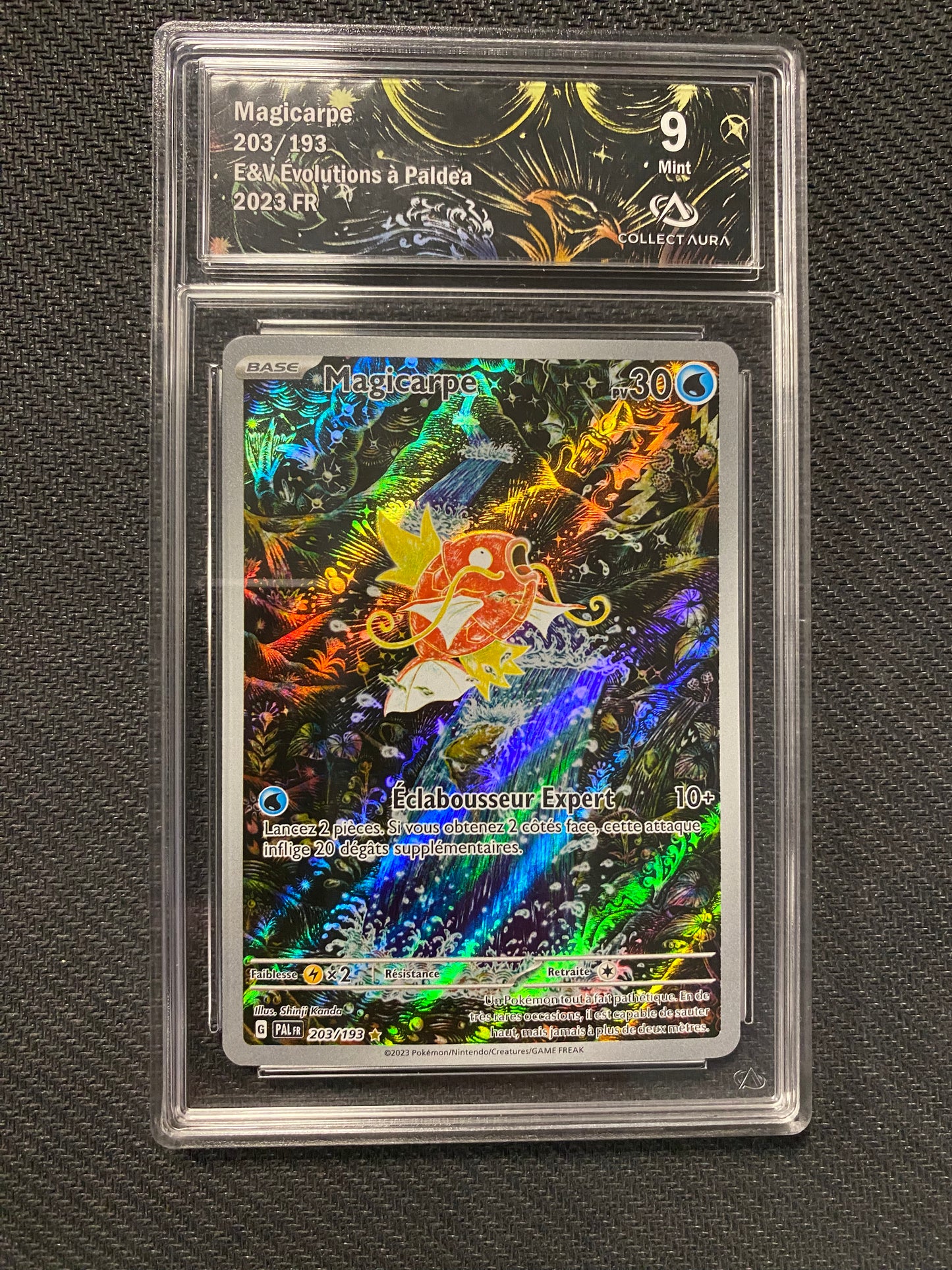 Carte Pokémon Magicarpe 203/193 Evolution à Paldéa Collect Aura 9
