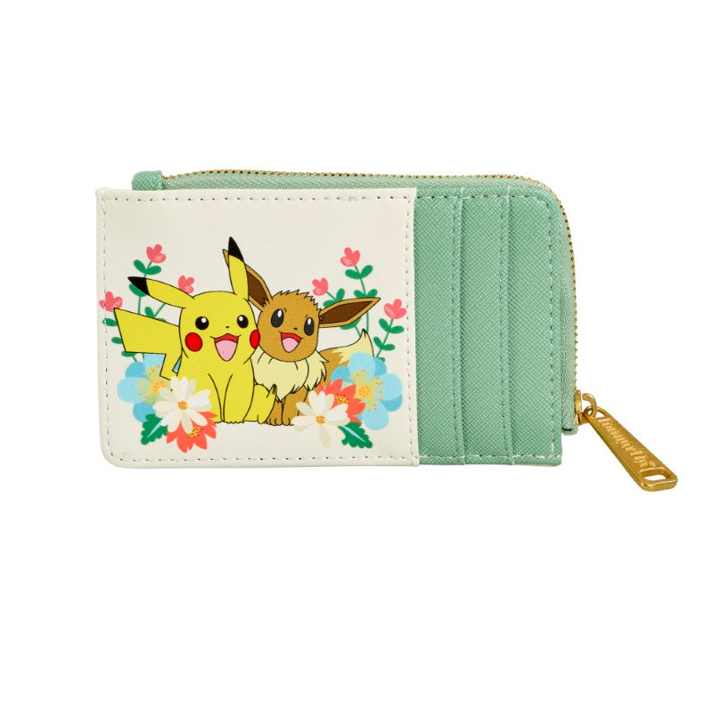 Pokemon Loungefly Portefeuille Pikachu Et Evoli Floral