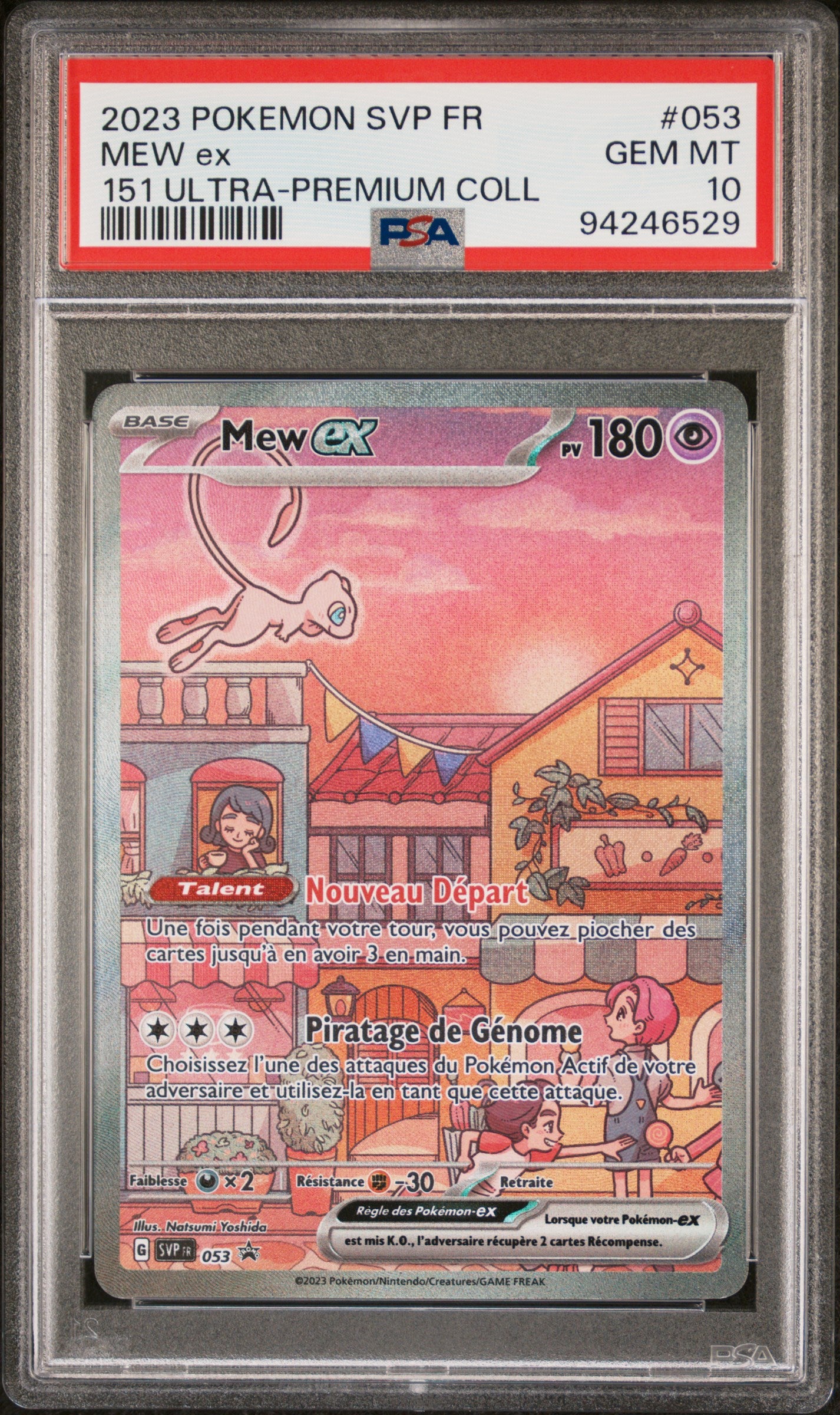 Carte Pokémon Mew Ex Alt Promo 053 UPC PSA10