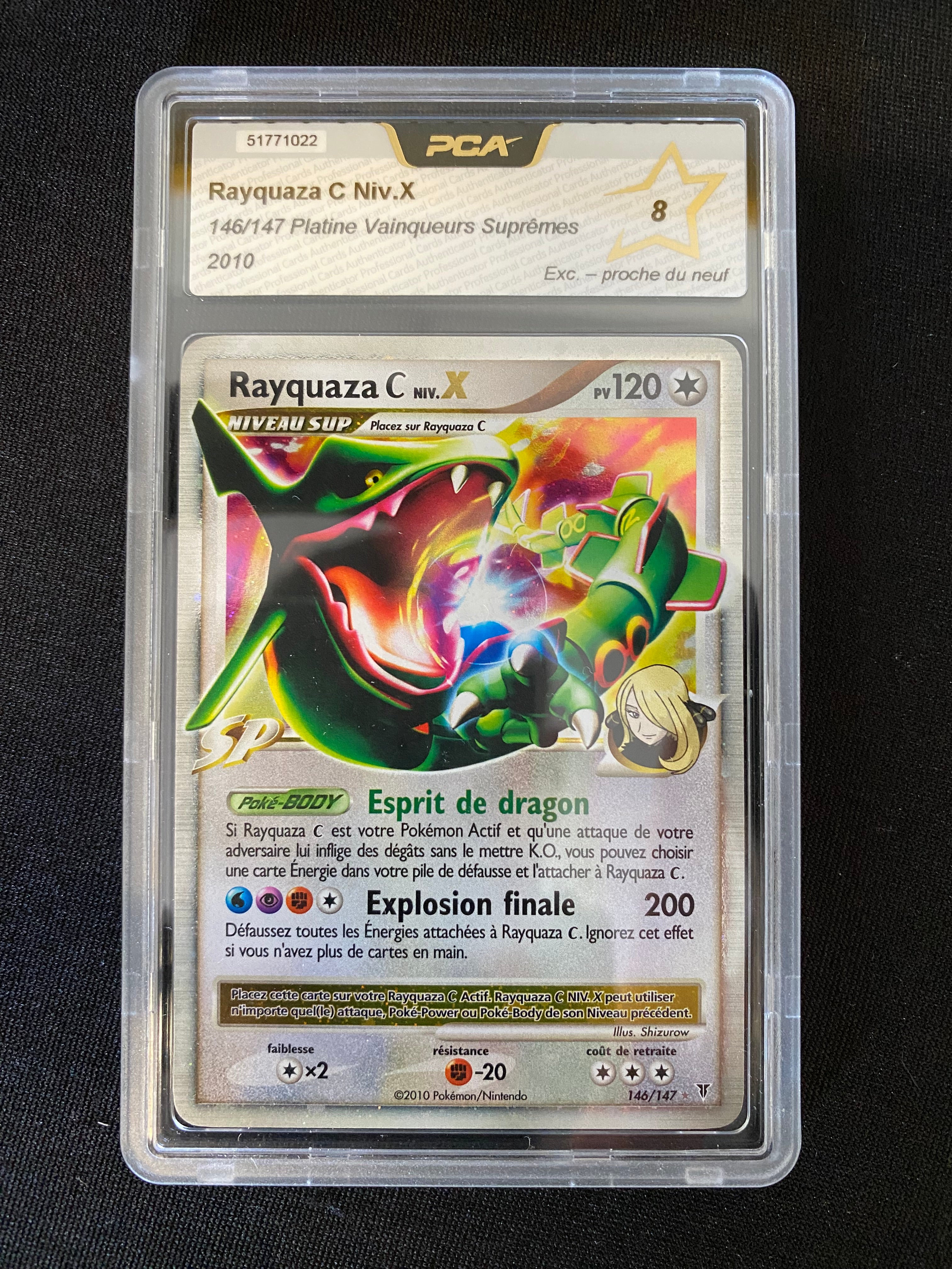 Carte pokémon Rayquaza C Niv.X 146/147 PCA 8 - VegaStore