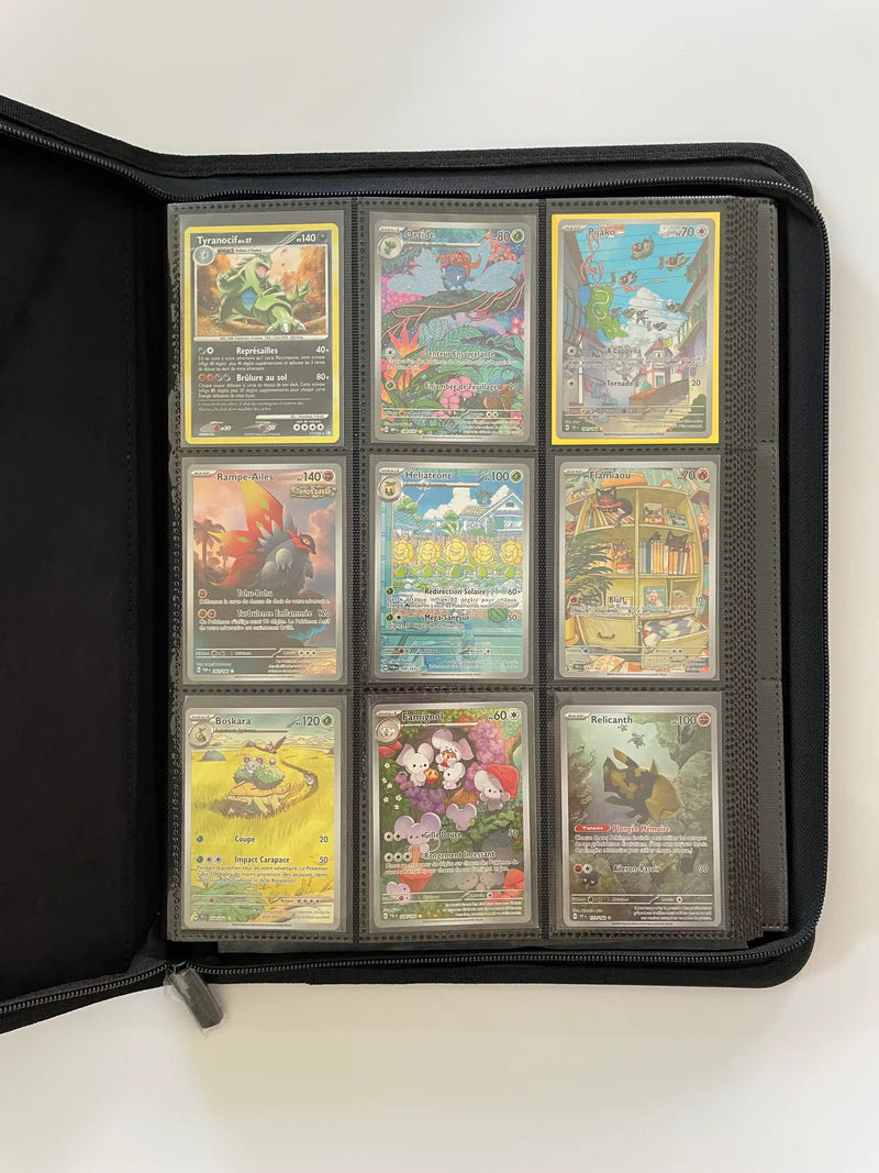 Classeur cartes pokémon premium 360 emplacements (3x3) Zip