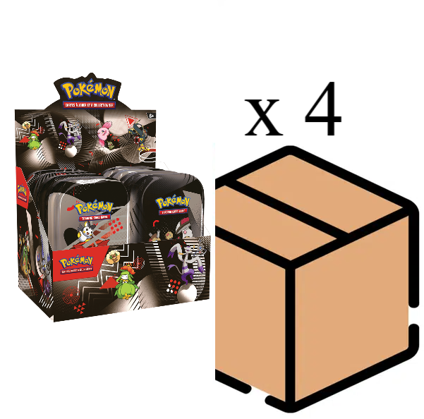 Case x4 Display de Mini Tins - EV10.5 - Flamme blanche & Foudre noir