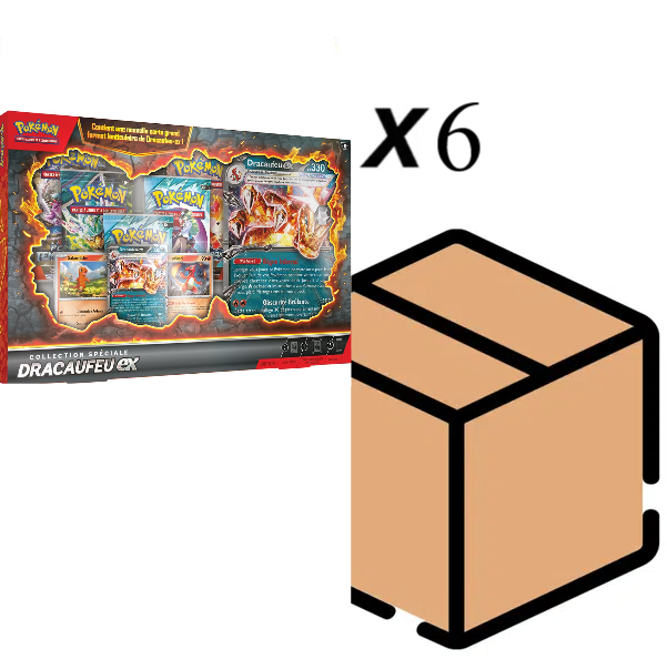 Case x6 Coffret collection spéciale Dracaufeu ex