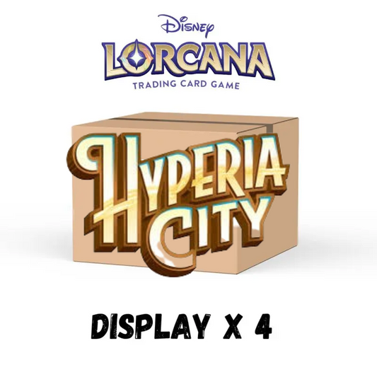 Case Display Lorcana - 4 Boites de 24 boosters - Chapitre 14 - Hyperia City FR