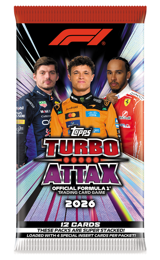 Topps - F1 Turbo Attax 26/27 - Booster de 12 cartes