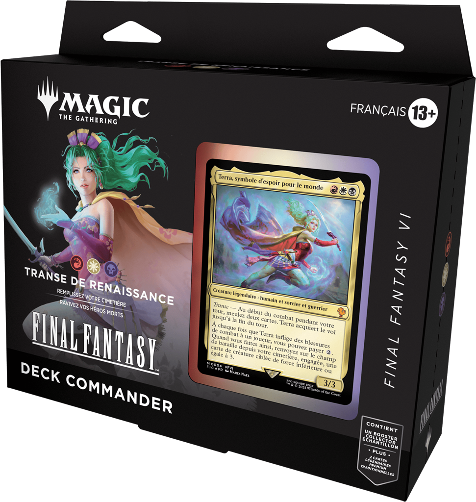 Deck commander Magic - Final Fantasy Transe de renaissance Terra FR