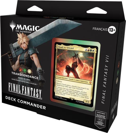 Deck commander Magic - Final Fantasy Transcendance Cloud FR